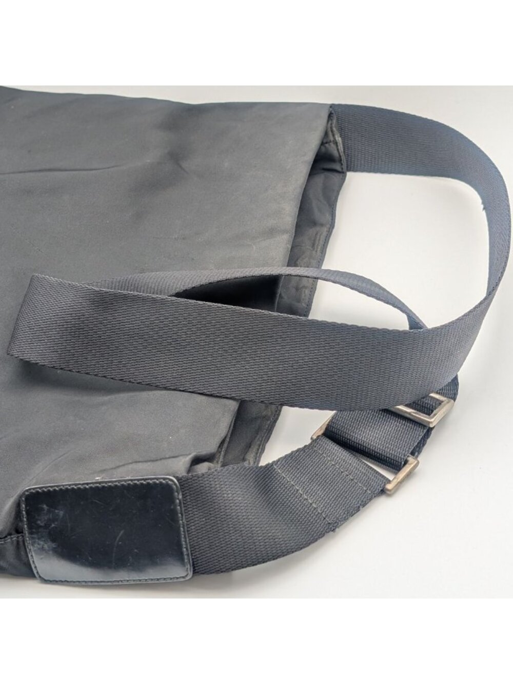 Prada Nylon Shoulder Bag Crossbody Black Triangle Logo - Picture 5 of 9